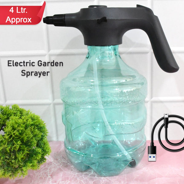 Electric Spray Bottle Garden Sprayer Automatic Watering Can (1 Pc / 4 Ltr. Approx) - justgrabit.in | Just Grab It