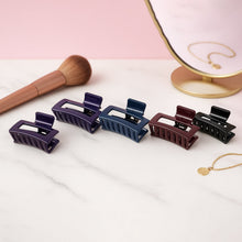 Matte Rectangle Hair Claw Clip for Women and Girls – Assorted Color Pack – 12 Pc - justgrabit.in | Just Grab It