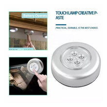 4 LED Battery - Powered Wireless Night Light Stick Tap Touch Lamp - justgrabit.in | Just Grab It