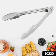 Metal Household Kitchen Salad Dessert Buffet Food Tong Clamp Clip (1 Pc / 17 Cm) - justgrabit.in | Just Grab It