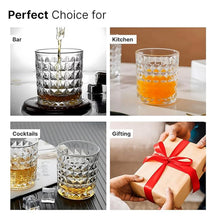 Premium Crystal - Style Glass Tumbler Set (6 Pc / 210 ML) - justgrabit.in | Just Grab It