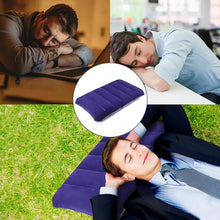 Velvet Air Inflatable Travel Pillow (Blue) - Justgrabit Inc.