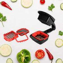 Multifunction Vegetable Cutter Manual Vegetable Quick Dicer Fruit Chopper Slicer with 3 Interchangeable Stainless Steel Blade Inserts, Non - Skid Base Slicer and Chopper - Justgrabit Inc.