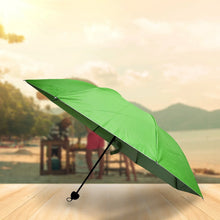 3 Fold Sun Protective Solid Foldable Outdoor Umbrella, Portable Sun, UV Protection Lightweight Rain Umbrella With Umbrella Case For Girls, Women, Men, Boys - Justgrabit Inc.