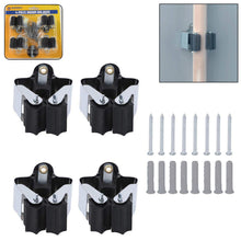 Multifunction Wall Mount Garage Holder for Mop / Broom / Hanger (4 Pcs Set) - justgrabit.in | Just Grab It