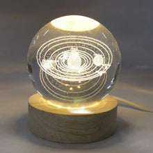 3D Astronomy Night Lamp Crystal Ball lamps With Base (1 Pc) - justgrabit.in | Just Grab It