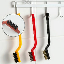Mini Wire Brush Set - Brass, Nylon, Steel for Cleaning & Rust Removal (3 Pcs Set) - Justgrabit Inc.