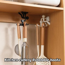 360° Rotating 6 - Claw Hook – Kitchen & Bathroom Organizer (1 Pc | White) - justgrabit.in | Just Grab It