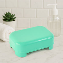 Premium Quality Rectangular Aqua Green Plastic Soap Case (1 Pc) - justgrabit.in | Just Grab It