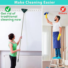 2 - in - 1 Extendable Triangle Mop – Retractable, 360° Rotating, Telescopic & Reusable Mop Heads (1 Pc) - justgrabit.in | Just Grab It