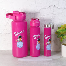Space Theme Printed Water Bottles – 2000ML, 900ML & 300ML Approx - (Set) - justgrabit.in | Just Grab It