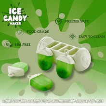 Plastic Ice Candy Maker 4 Compartment / Grid Kulfi Candy (1 Pc) - justgrabit.in | Just Grab It