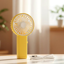 Portable USB Rechargeable Mini Handheld Fan (1 Pc) - justgrabit.in | Just Grab It