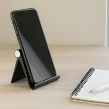 Plastic Foldable Desktop Mobile Stand (1 Pc / Black) - justgrabit.in | Just Grab It