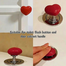 Multipurpose Cabinet Door Handle Drawer, Heart - shaped Knob Pulls Toilet Press Button (1 Pc) - justgrabit.in | Just Grab It