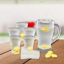 Apex Unbreakable Lemon Jug Set with 6 Glasses – 1200ML Jug + 300ML Glasses Approx - Justgrabit Inc.
