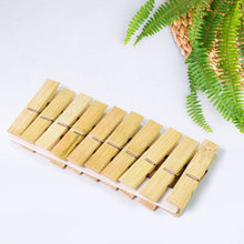 Heavy Duty Bamboo Wooden Cloth Clips / Pegs (10 Pcs Set) - justgrabit.in | Just Grab It