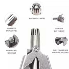 Nose Hair Clipper, Stainless Steel Hair Remover (1 Pc / With Brush & Plastic Case) - justgrabit.in | Just Grab It