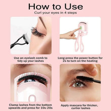 Electric Heated Eyelash Curlers (1 Pc) - justgrabit.in | Just Grab It