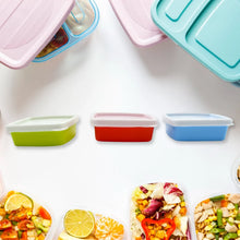 3 - Piece Multicolor Airtight Container Set – Rectangular Food & Fridge Storage - Justgrabit Inc.