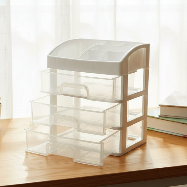 3 Layer Multipurpose Desktop Storage Organizer - justgrabit.in | Just Grab It