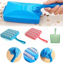Plastic Handheld Carpet Roller Brush Cleaning with Dust Crumb Collector, Wet, and Dry Brush - Justgrabit Inc.