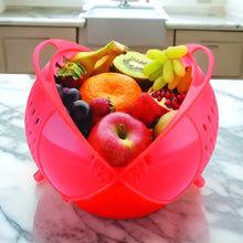 Plastic Revolving Multi Functional Rice, Vegetable Fruit Wash Basket Bowl - Justgrabit Inc.