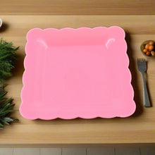 Square Plastic Dinner Plate Snacks / Breakfast, Restaurant Serving Trays Home School Coffee Hotel Kitchen Office (8 Pcs Set) - Justgrabit Inc.