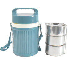 Stackable Insulated Tiffin with Handle (1 Pc): Leakproof, Hot Food Container - Justgrabit Inc.