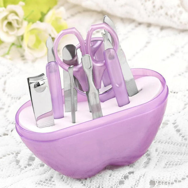 8 in 1 Apple Shape Manicure Set - Justgrabit Inc.