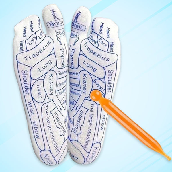 Full Reflexology Acupressure Therapy Socks Set (1 Set) - justgrabit.in | Just Grab It