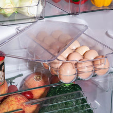 Plastic 18 Cavity Egg Storage Box Or Egg Trays For Refrigerator With Lid & Handles High Quality, Rectangular Egg Tray Box For 18 Egg (1 Pc) - Justgrabit Inc.