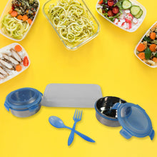 Sumo Lunch Box with Bag – Plastic Lunch Box & Spoon/Fork Set (2 Pc) - justgrabit.in | Just Grab It