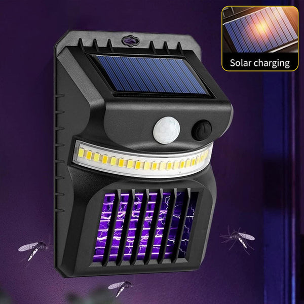 Bug Zapper Outdoor 2 in 1 Solar Mosquito Zapper Lamps (1 Pc) - justgrabit.in | Just Grab It