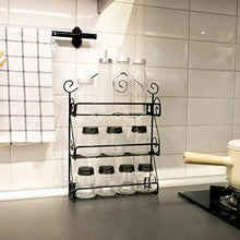 Big Wall Mounted Iron Wall Shelf with 3 Storage Racks for Kitchen, Pantry, Cabinet, Counter top or Free Standing, Rack Holder for Kitchen - Justgrabit Inc.