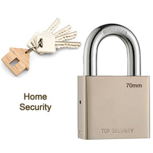 Heavy Steel Premium Square Padlock 70mm with 4 Keys Hardened Shackle for Doors - justgrabit.in | Just Grab It