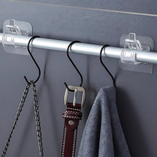 Self - Adhesive Transparent Wall with Spring - Loaded Anti - Slip Clip (1 Pc) - justgrabit.in | Just Grab It