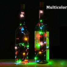 Wine Bottle Cork LED String Light, 2M Cable Multicolor, Battery Operated (1 Pc) - Justgrabit Inc.