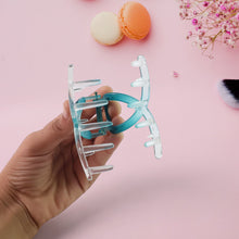 Plastic Hair Clamp Grip, Simple Matte Hair Barrette Clamp (12 Pc / Mix Design) - justgrabit.in | Just Grab It