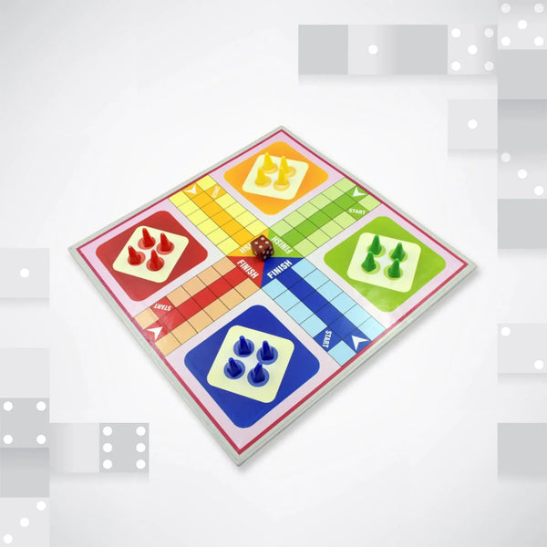 Family Board Game with Two Modes | Two Side Different Ladder, Ludo Games for Children and Families | 2 to 4 Players - Age 3 Years and Above (2 in 1) - justgrabit.in | Just Grab It