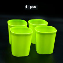 Plastic Drinking Glass Set For Drinking Milk Water Juice (Pack of 4) - Justgrabit Inc.