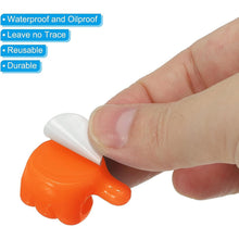 Orange Multifunctional Multi functional Hand Shape Wall Clip Hanger Keys Cable Holder - justgrabit.in | Just Grab It