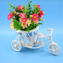 Plastic Cycle Flower vases for Home decor; Bicycle Flower Pot Stand - Justgrabit Inc.