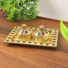 Rakasha Bandhan Special Puja Thali, Kumkum Thali Holder, Pooja Return Gift, Indian Housewarming Gifts, Brother / Bhai / Bhabhi / Sister / Family for Rakshabandhan, Diwali (Mix Design) - Justgrabit Inc.