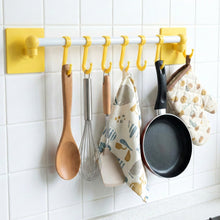Wall - Mounted Multipurpose Kitchen & Utility Hanging Rack (2 Pc Set) - justgrabit.in | Just Grab It