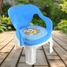 Plastic Multipurpose Strong and Durable Baby Chair with Cushion Base (1 Pc) - justgrabit.in | Just Grab It