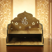 Wooden Temple Style Home Mandir stand for Pooja - justgrabit.in | Just Grab It