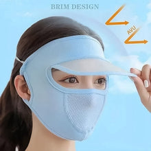Women’s Full Face UV Protection Cap with Built - in Mask & Wide Brim Visor (1 Pc) - justgrabit.in | Just Grab It