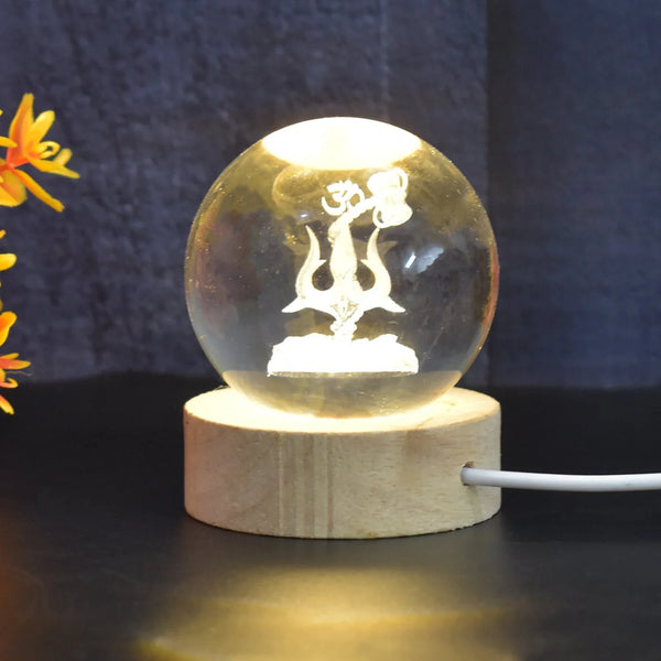 3D Crystal Ball lamps 3D Crystal Ball Night Light (1 Pc) - justgrabit.in | Just Grab It