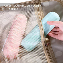 Capsule Shape Travel Toothbrush Toothpaste Case Holder (Multicolor / 3 Pcs Set) - justgrabit.in | Just Grab It